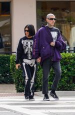 KOURTNEY KARDASHIAN and Travis Barker Checking Out Their New House in Carpinteria 11/01/2022