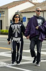 KOURTNEY KARDASHIAN and Travis Barker Checking Out Their New House in Carpinteria 11/01/2022