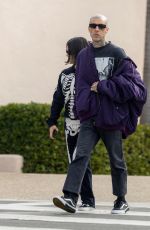 KOURTNEY KARDASHIAN and Travis Barker Checking Out Their New House in Carpinteria 11/01/2022