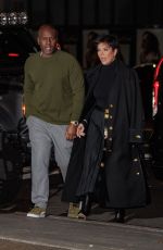 KRIS JENNER and Corey Gamble Out for Dnner at Nobu 57 in New York 11/06/2022