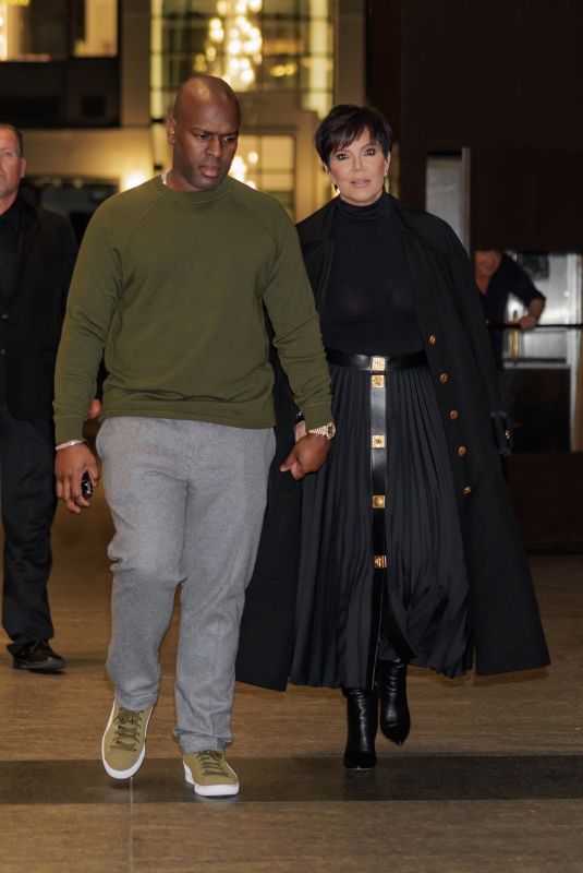 KRIS JENNER and Corey Gamble Out for Dnner at Nobu 57 in New York 11/06/2022