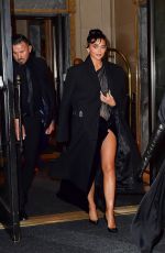 KYLIE and KRIS JENNER Leaves Ritz-Carlton Hotel in New York 11/07/2022