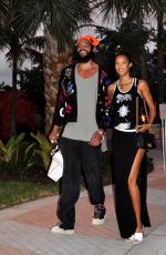 LAIS RIBEIRO at a Bus Stop in Miami 11/04/2022