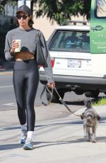 LAURA HARRIER Out for Coffee with Her Dog in Los Angeles 11/06/2022