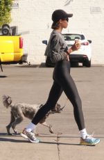 LAURA HARRIER Out for Coffee with Her Dog in Los Angeles 11/06/2022