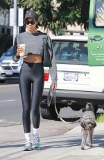 LAURA HARRIER Out for Coffee with Her Dog in Los Angeles 11/06/2022
