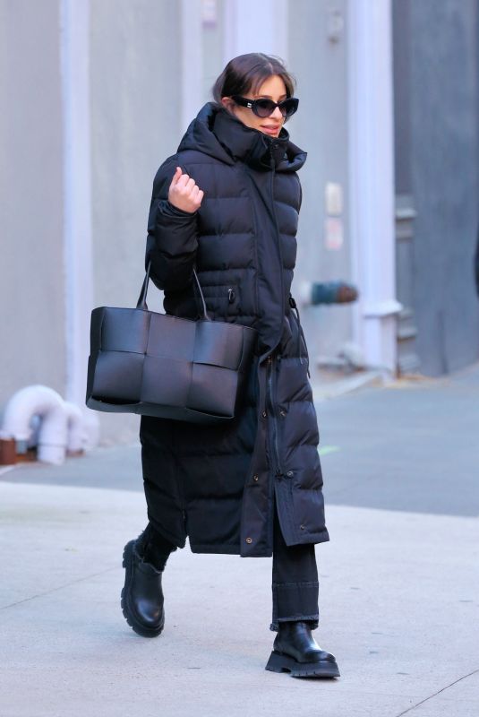 LEA MICHELE Leaves Her Matinee Performance of Funny Girl in New York 11/20/2022