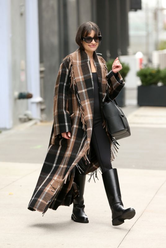 LEA MICHELE Out and About in New York 11/13/2022