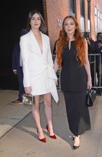 LINDSAY and ALI LOHAN Arrives at Drew Barrymore Show in New York 11/10/2022