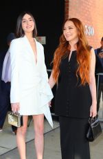LINDSAY and ALI LOHAN Arrives at Drew Barrymore Show in New York 11/10/2022