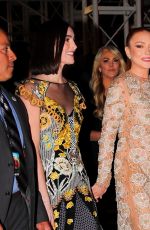 LINDSAY and ALI LOHAN Arrives at Paris Theatre in New York 11/09/2022