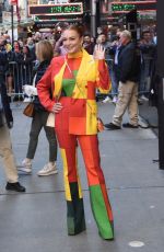 LINDSAY LOHAN Leaves Good Morning America in New York 11/08/2022