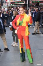 LINDSAY LOHAN Leaves Good Morning America in New York 11/08/2022