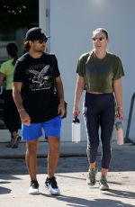 LINDSEY VONN and Diego Osorio at Miami Beach