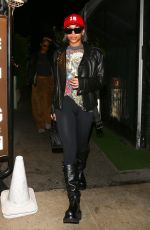 LORI HARVEY Leaves Giorgio Baldi in Santa Monica 11/06/2022