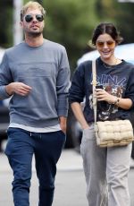LUCY HALE and Jordan Kuker Out in Los Angeles 11/02/2022