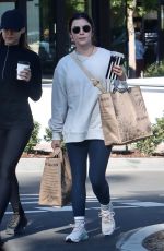 LUCY HALE Out Shopping in Studio City 11/06/2022