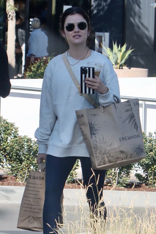 LUCY HALE Out Shopping in Studio City 11/06/2022