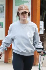 LUCY HALE Out with Her Dogs in Los Angeles 11/05/2022