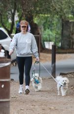LUCY HALE Out with Her Dogs in Los Angeles 11/05/2022