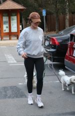 LUCY HALE Out with Her Dogs in Los Angeles 11/05/2022