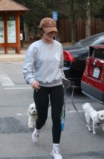 LUCY HALE Out with Her Dogs in Los Angeles 11/05/2022