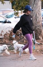 LUCY HALE Out with Her Dogs in Studio City 11/11/2022