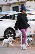 LUCY HALE Out with Her Dogs in Studio City 11/11/2022