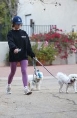 LUCY HALE Out with Her Dogs in Studio City 11/11/2022