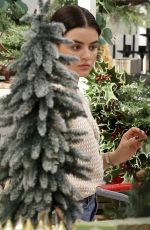 LUCY HALE Shopping for Decorations at Target in Los Angeles 11/01/2022