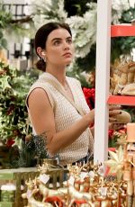 LUCY HALE Shopping for Decorations at Target in Los Angeles 11/01/2022