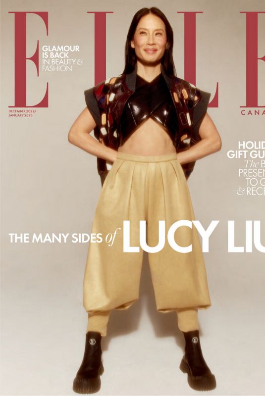 LUCY LIU in Elle Magazine, Canada December 2022/January 2023