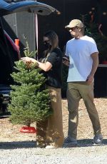 MARGOT ROBBIE and Tom Ackerley Shopping for Christmas Trees in West Hollywood 11/27/2022
