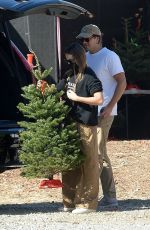 MARGOT ROBBIE and Tom Ackerley Shopping for Christmas Trees in West Hollywood 11/27/2022