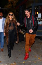 MARIAH CAREY and Bryan Tanaka Leaves Blue Ribbon Sushi in New York 11/07/2022