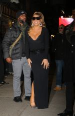 MARIAH CAREY Leaves Late Show with Stephen Colbert in New York 11/29/2022