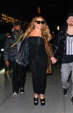 MARIAH CAREY Night Out in New York 11/25/2022