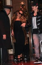 MARIAH CAREY Night Out in New York 11/25/2022