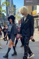 MEGAN FOX and Machine Gun Kelly Celebrates his Grammy Nomination for Best Rock Album for Mainstream Sellout in Los Angeles 11/15/2022