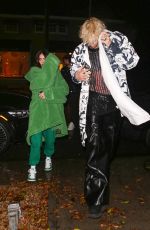 MEGAN FOX and Machine Gun Kelly Out for Dinner at Catch Steak in West Hollywood 11/08/2022