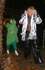 MEGAN FOX and Machine Gun Kelly Out for Dinner at Catch Steak in West Hollywood 11/08/2022