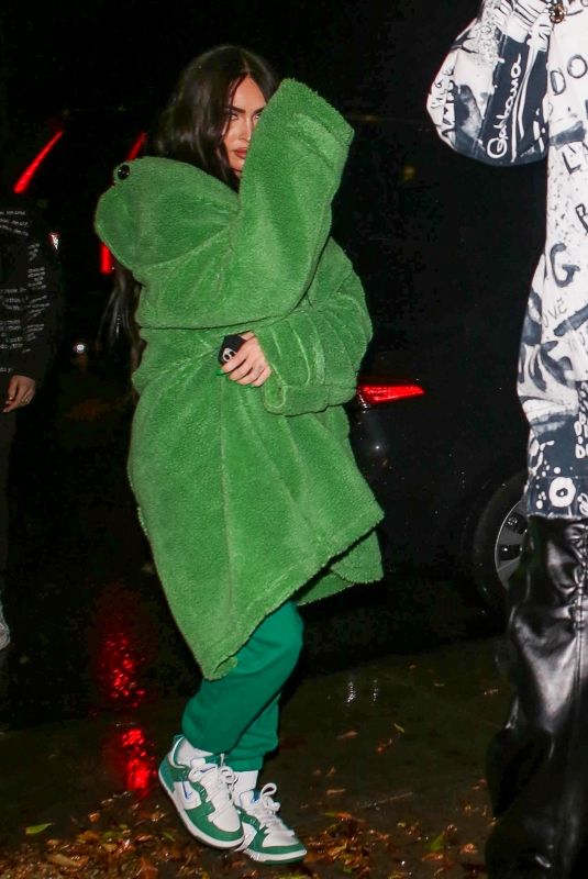 MEGAN FOX and Machine Gun Kelly Out for Dinner at Catch Steak in West Hollywood 11/08/2022