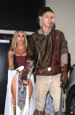 MEGAN FOX and MGK Arrives at Halloween Party at Delilah in West Hollywood 10/31/2022