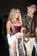 MEGAN FOX and MGK Arrives at Halloween Party at Delilah in West Hollywood 10/31/2022