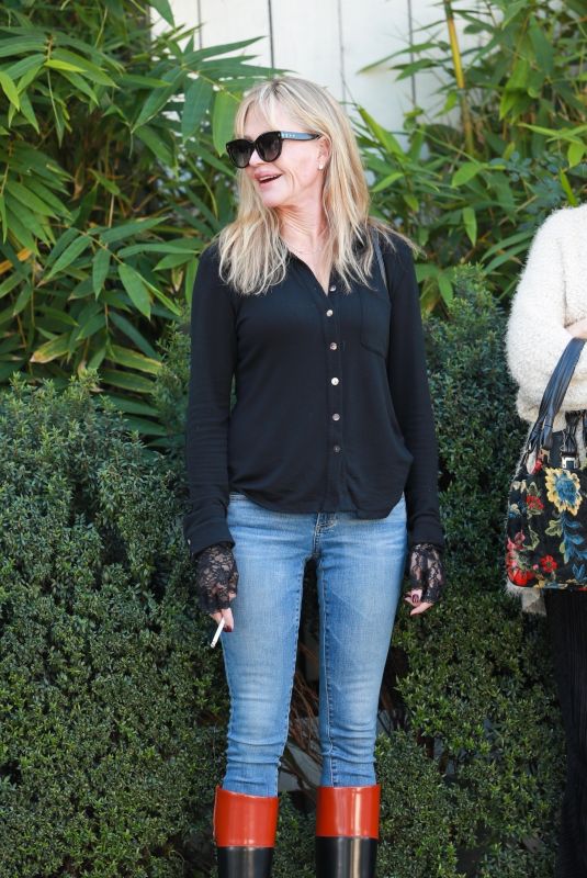 MELANIE GRIFFITH Out for Lunch with Friends at San Vicente Bungalows 11/17/2022