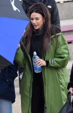 MICHELLE KEEGAN Arrives on the Set of Brassic in Blackpool 11/01/2022