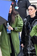 MICHELLE KEEGAN Arrives on the Set of Brassic in Blackpool 11/01/2022