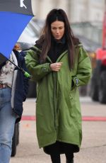 MICHELLE KEEGAN Arrives on the Set of Brassic in Blackpool 11/01/2022
