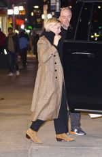 MICHELLE WILLIAMS Arrives at Late Show With Stephen Colbert in New York 11/16/2022