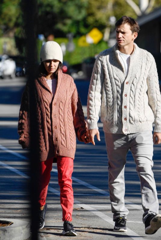 MILA KUNIS and Ashton Kutcher Out in Los Angeles 11/10/2022